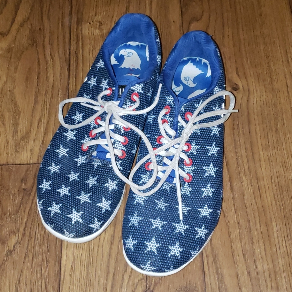 NOBULL red white and blue stars training shoes